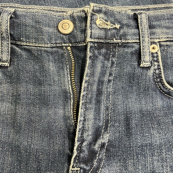 Zara Dark Blue Flare Jeans - Picture 7 of 7